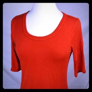 Cable and Guage scoop neck top